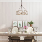 Ulvenenna Wood Chandelier-Moonnatur