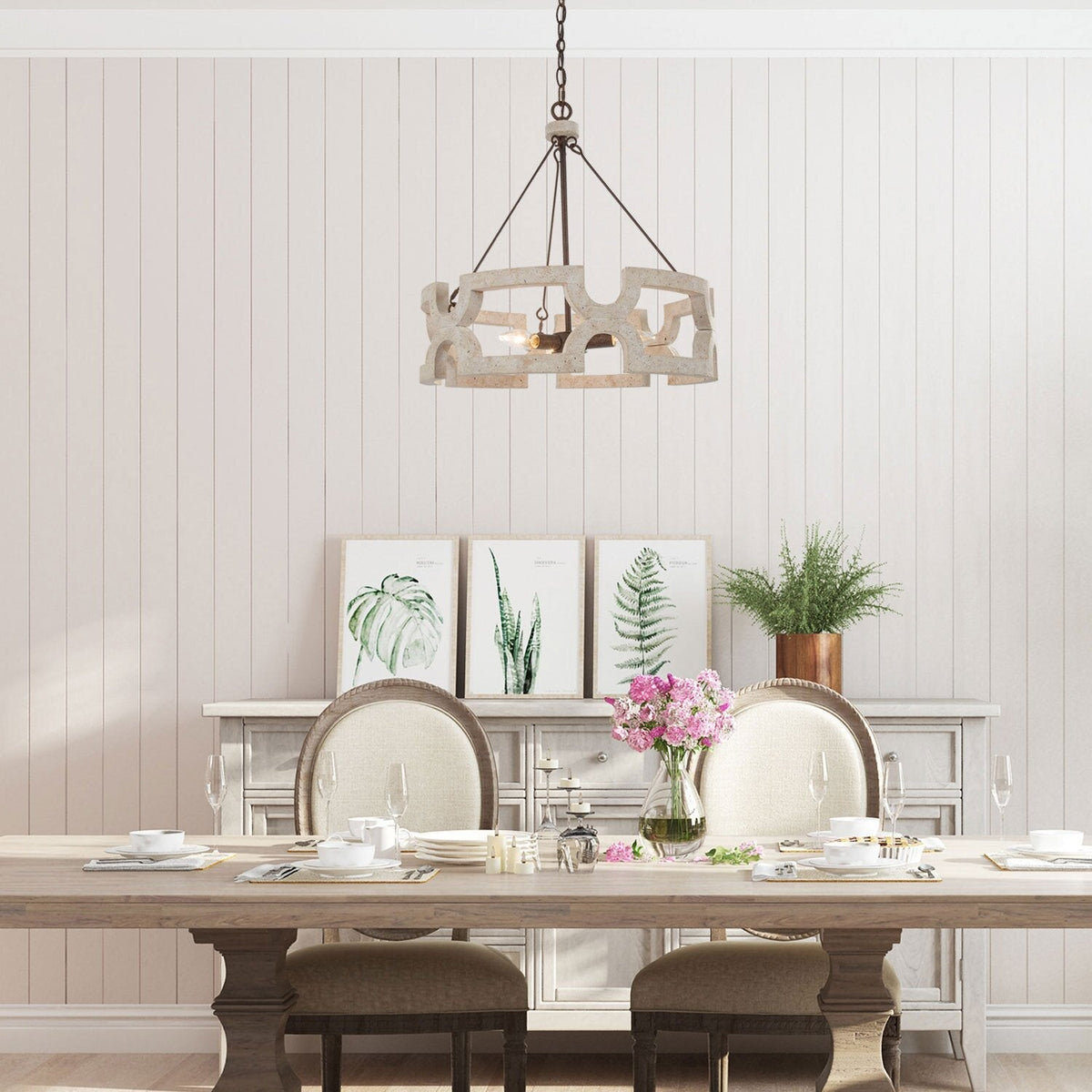 Ulvenenna Wood Chandelier-Moonnatur