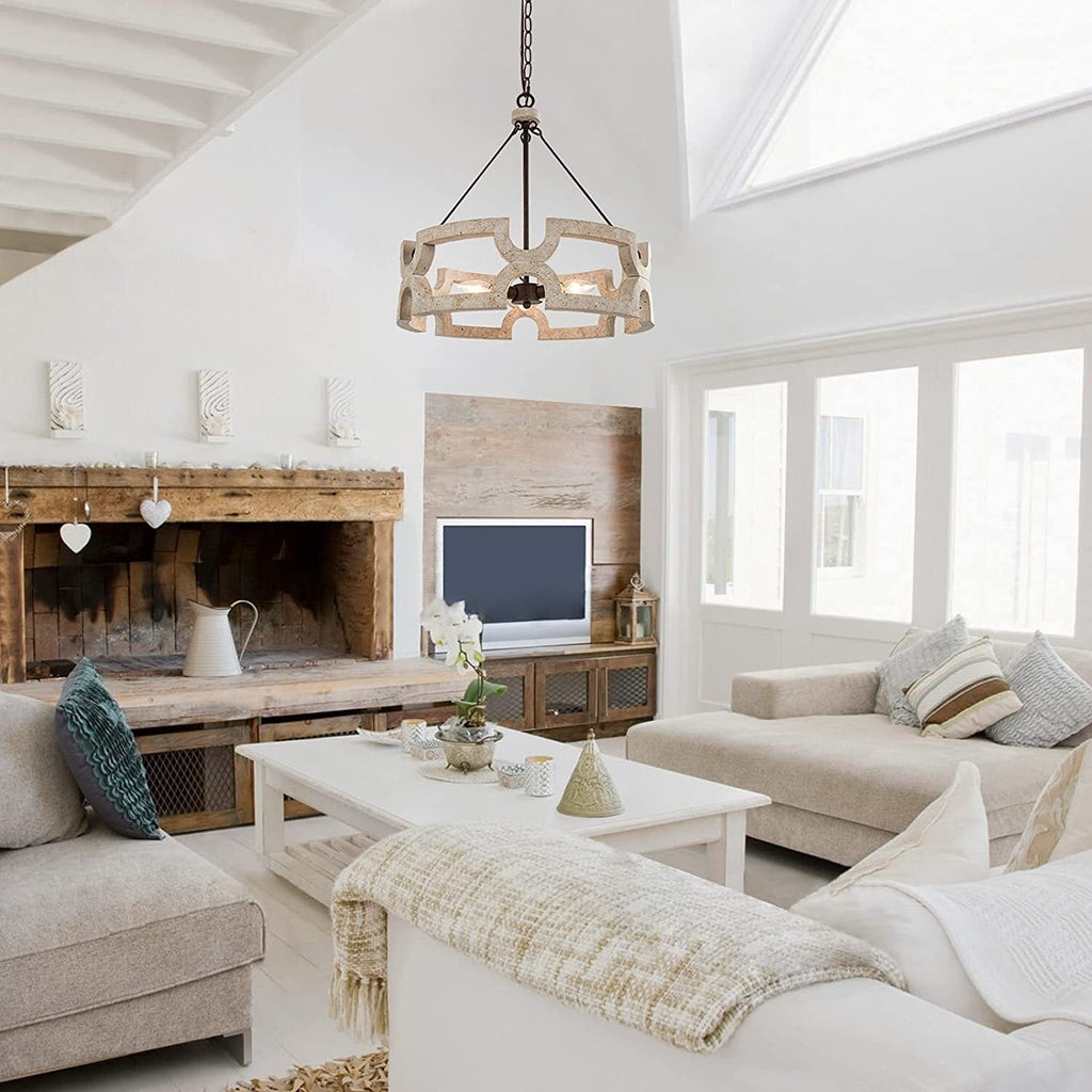 Ulvenenna Wood Chandelier-Moonnatur