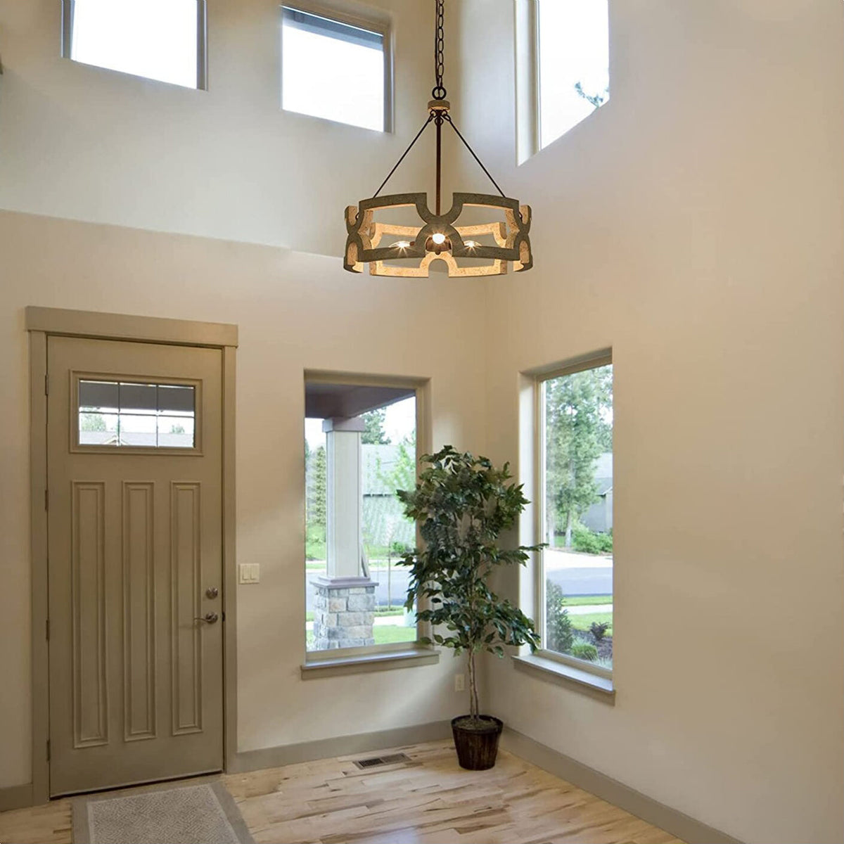 Ulvenenna Wood Chandelier-Moonnatur