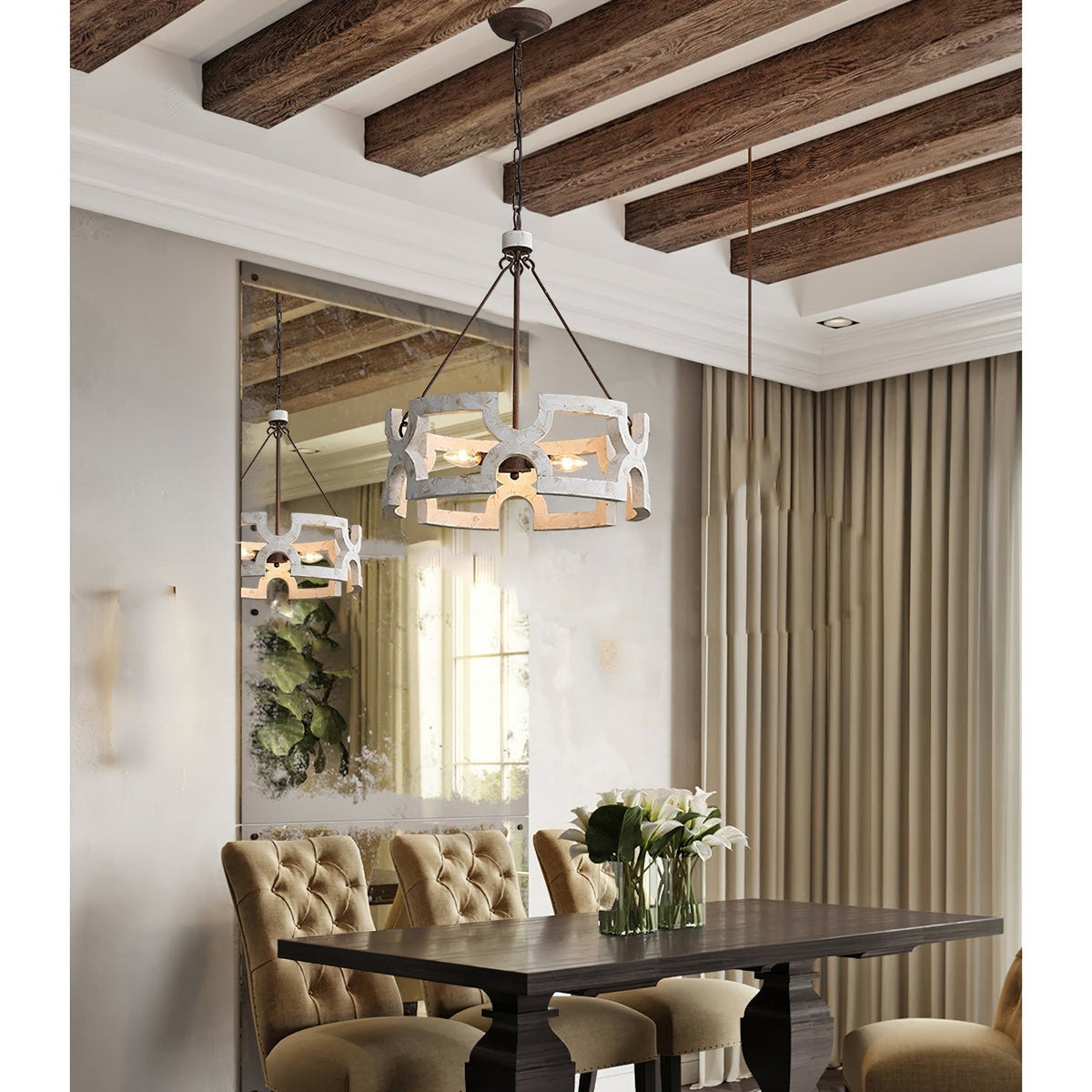 Ulvenenna Wood Chandelier-Moonnatur