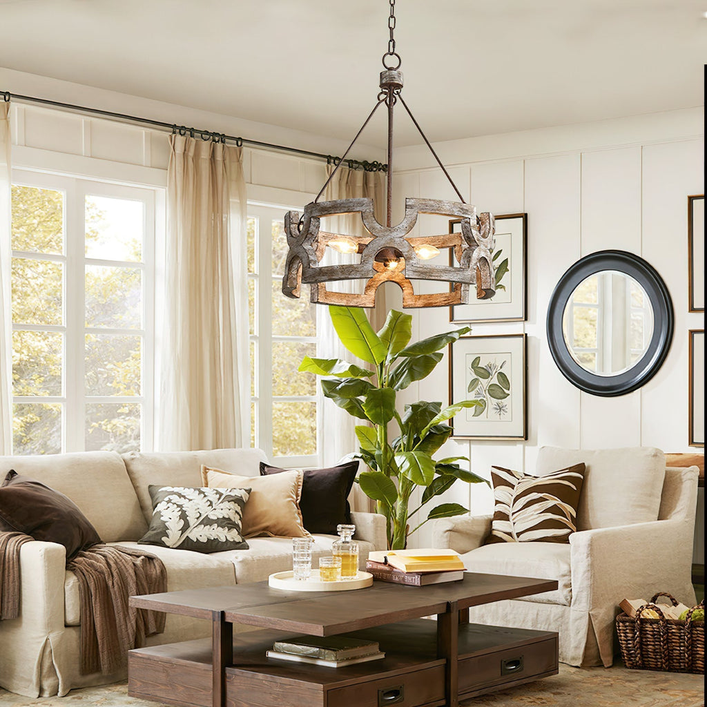 Ulvenenna Wood Chandelier-Moonnatur