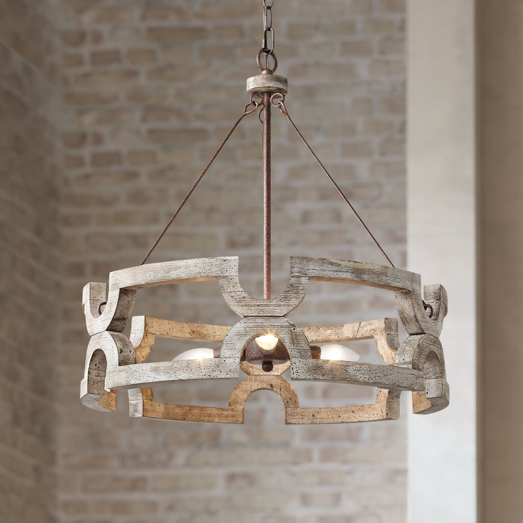Ulvenenna Wood Chandelier-Moonnatur