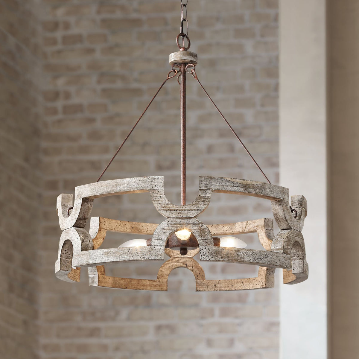 Ulvenenna Wood Chandelier-Moonnatur