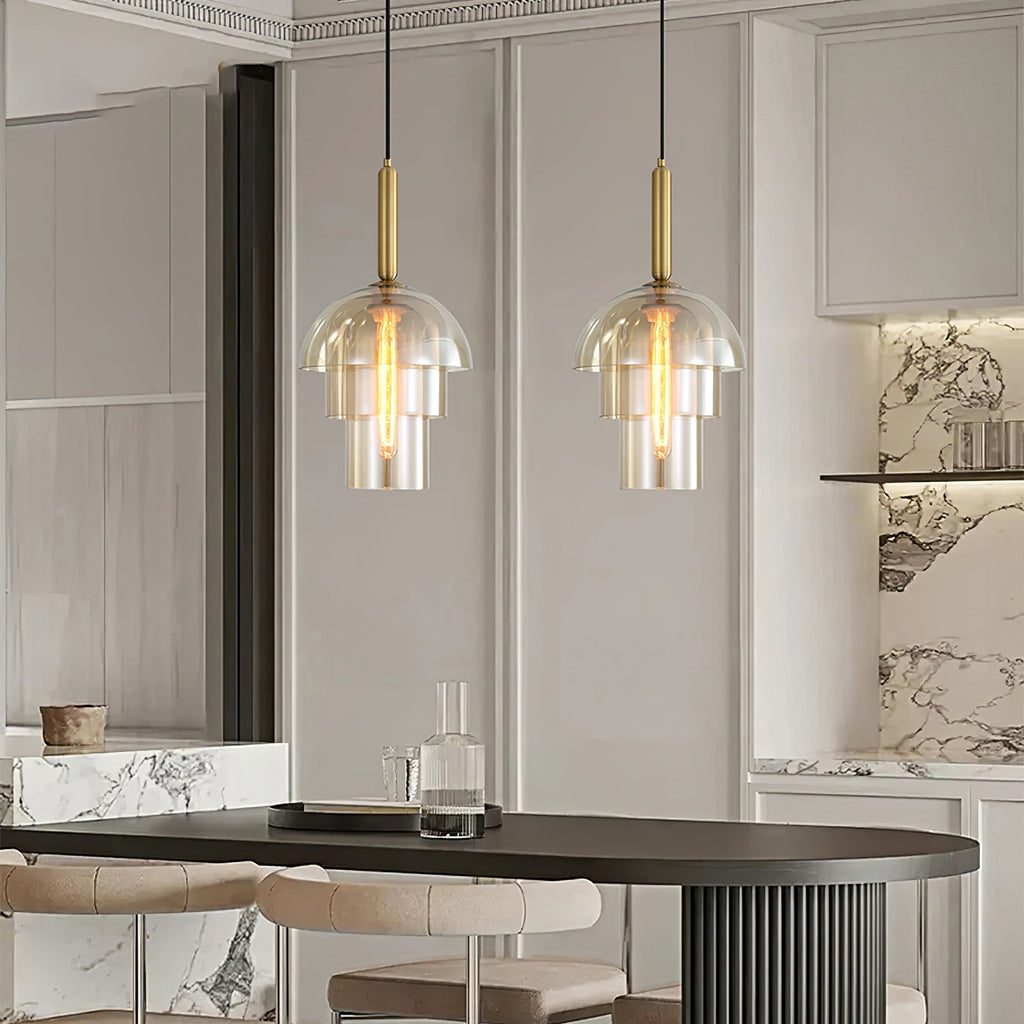 Ambravale Glass Pendant Light-Moonnatur