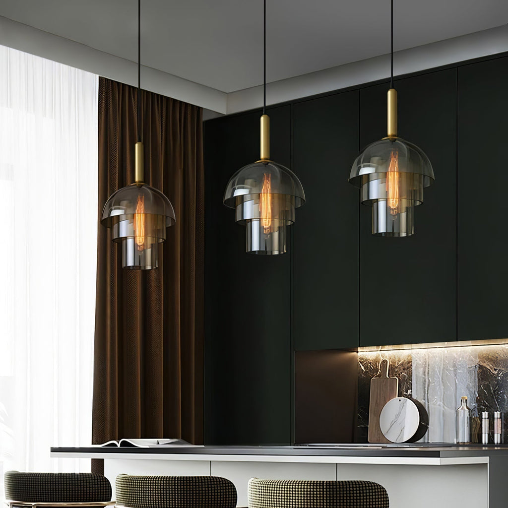 Ambravale Glass Pendant Light-Moonnatur