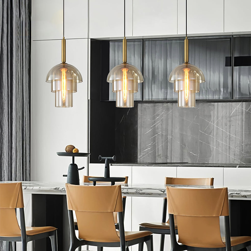 Ambravale Glass Pendant Light-Moonnatur