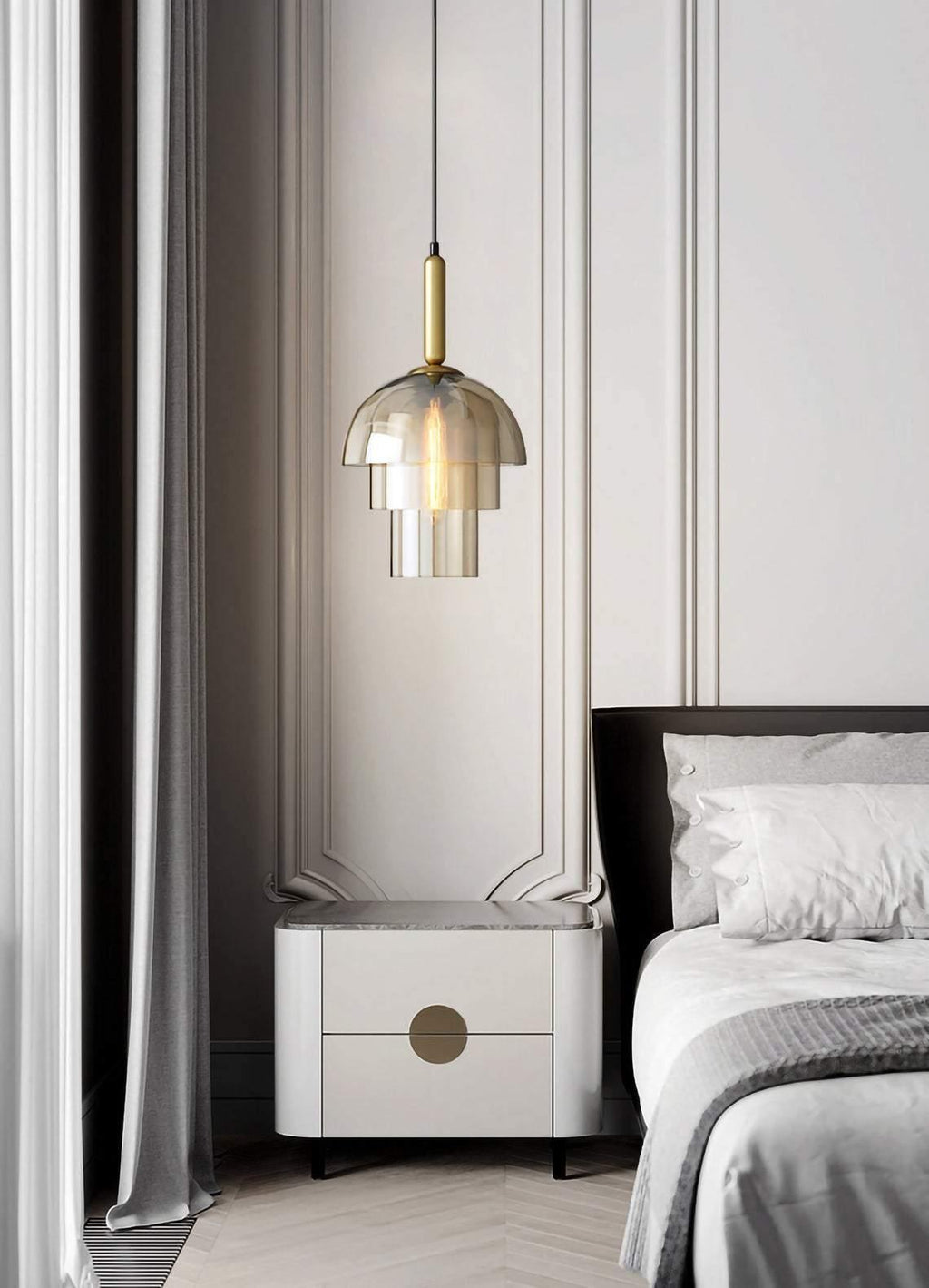 Ambravale Glass Pendant Light-Moonnatur