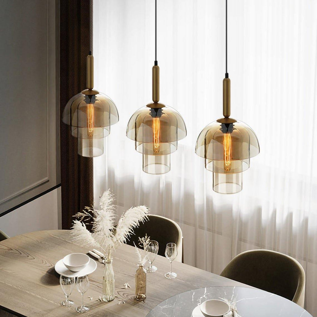 Ambravale Glass Pendant Light-Moonnatur