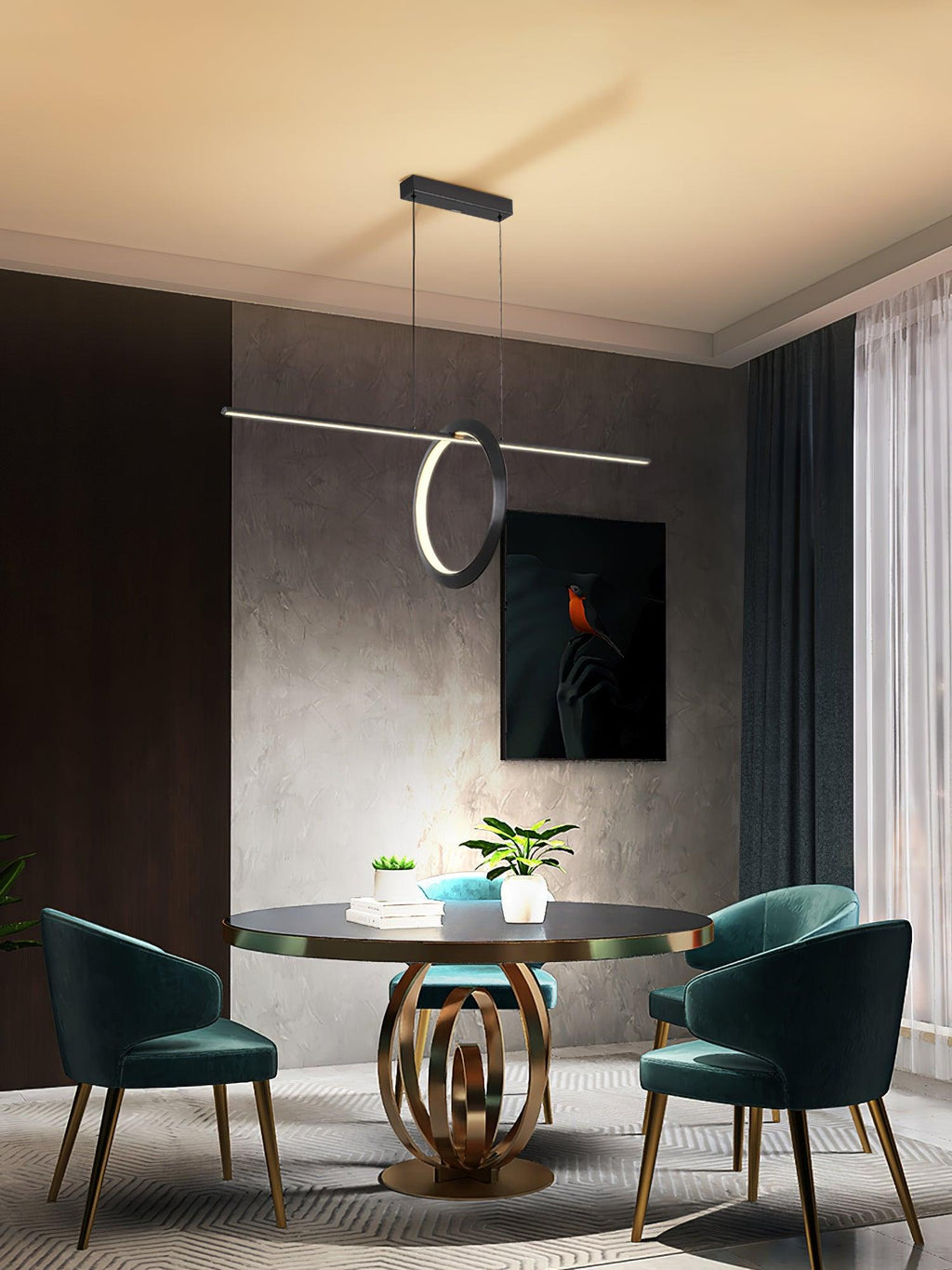 Haldenaria Metal Pendant Light-Moonnatur
