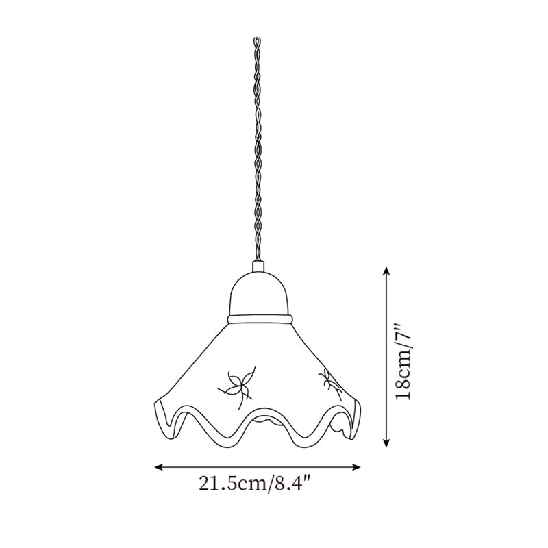 Barrowash Ceramic Pendant Light-Moonnatur