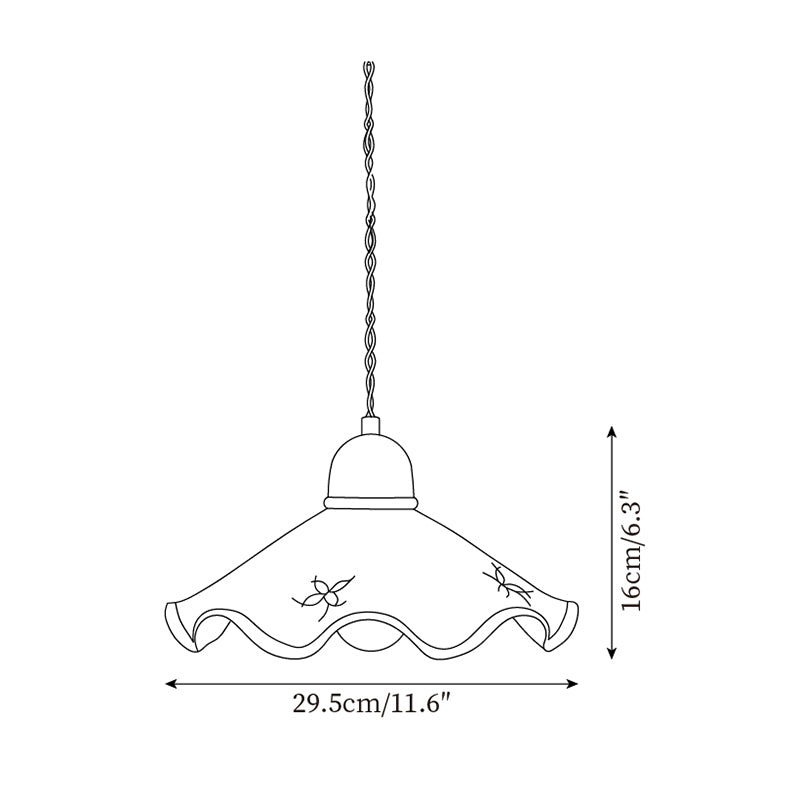 Barrowash Ceramic Pendant Light-Moonnatur