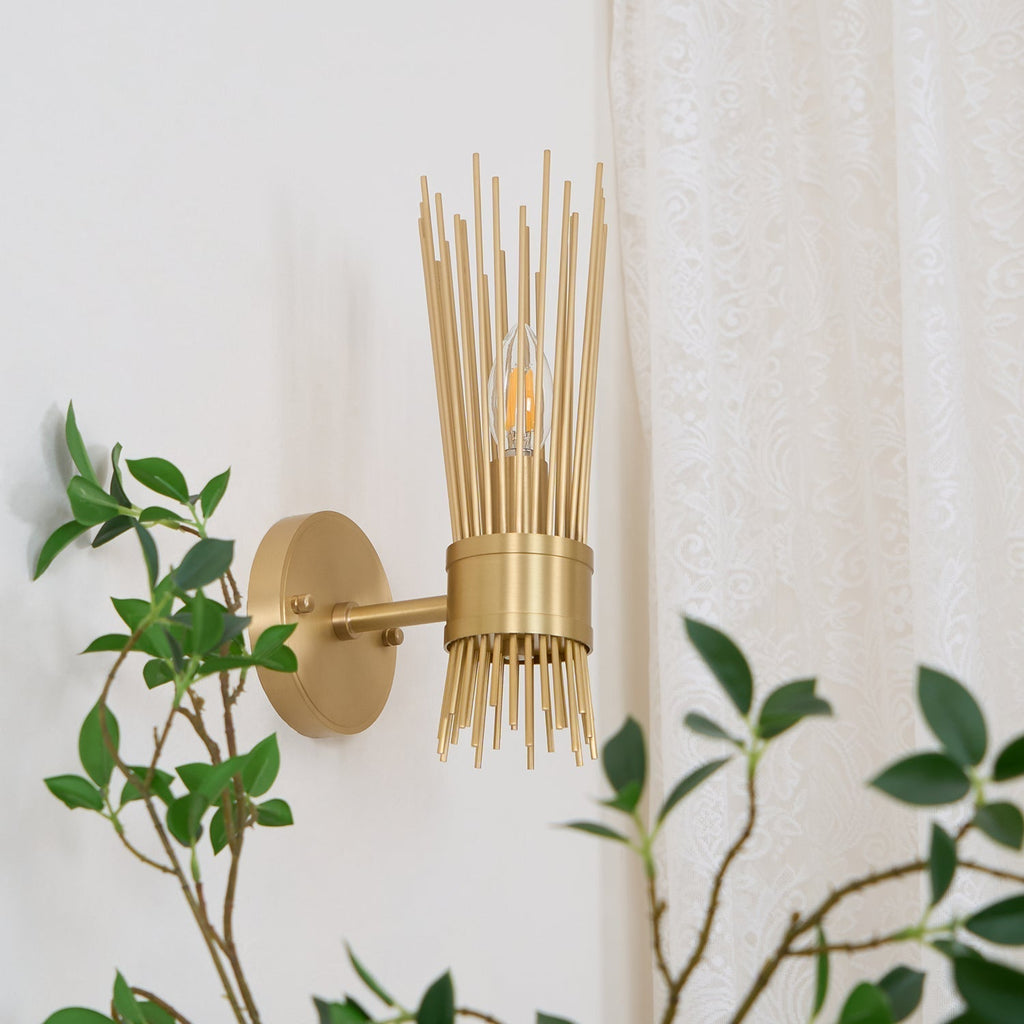 Orlena Brass Wall Lamp-Moonnatur