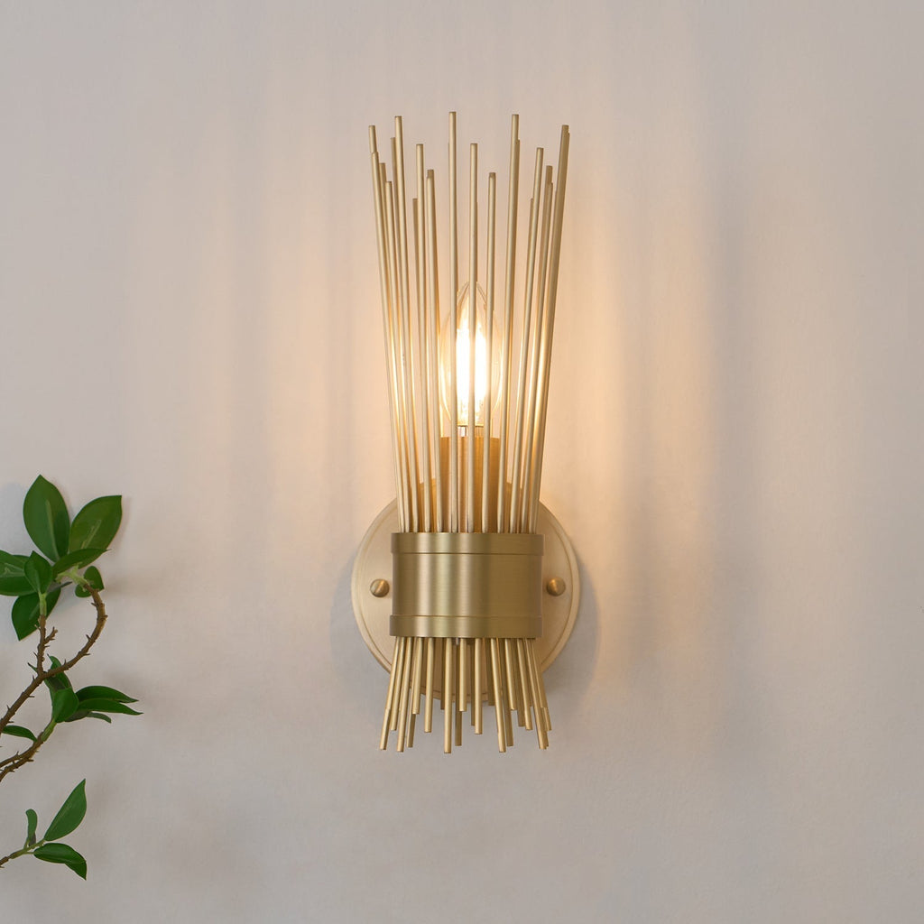 Orlena Brass Wall Lamp-Moonnatur