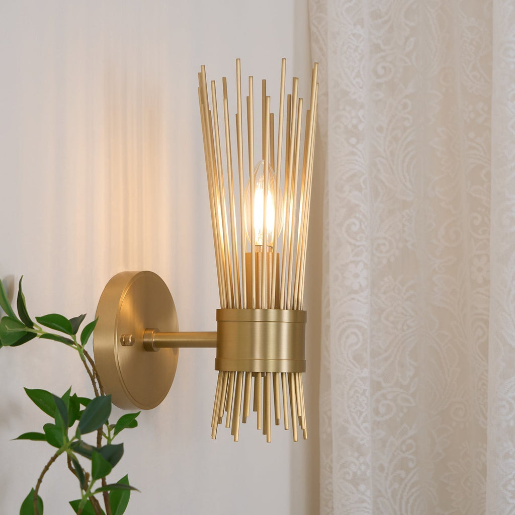 Orlena Brass Wall Lamp-Moonnatur