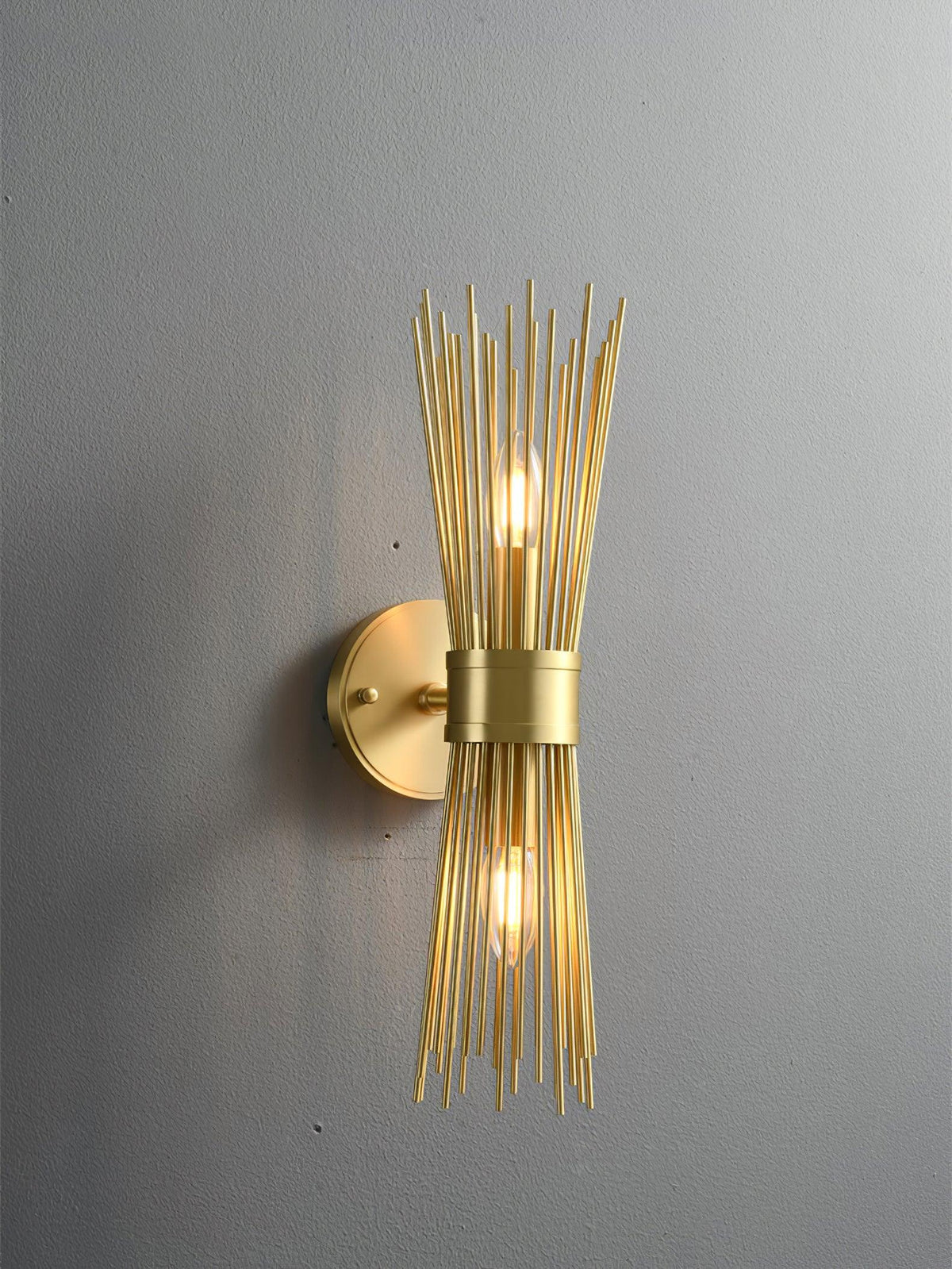 Orlena Brass Wall Lamp-Moonnatur