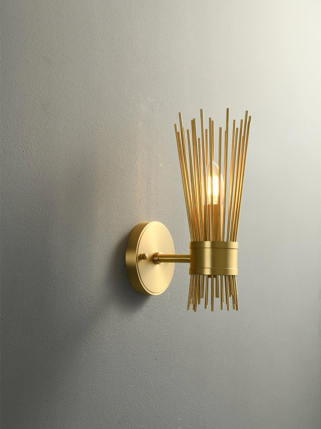 Orlena Brass Wall Lamp-Moonnatur