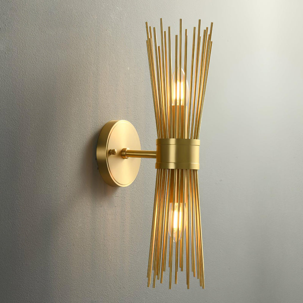 Orlena Brass Wall Lamp-Moonnatur