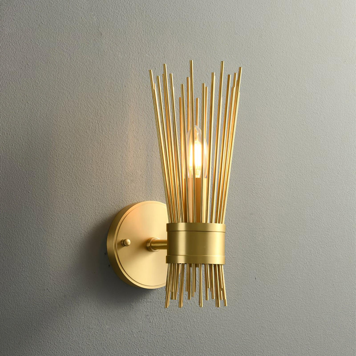 Orlena Brass Wall Lamp-Moonnatur