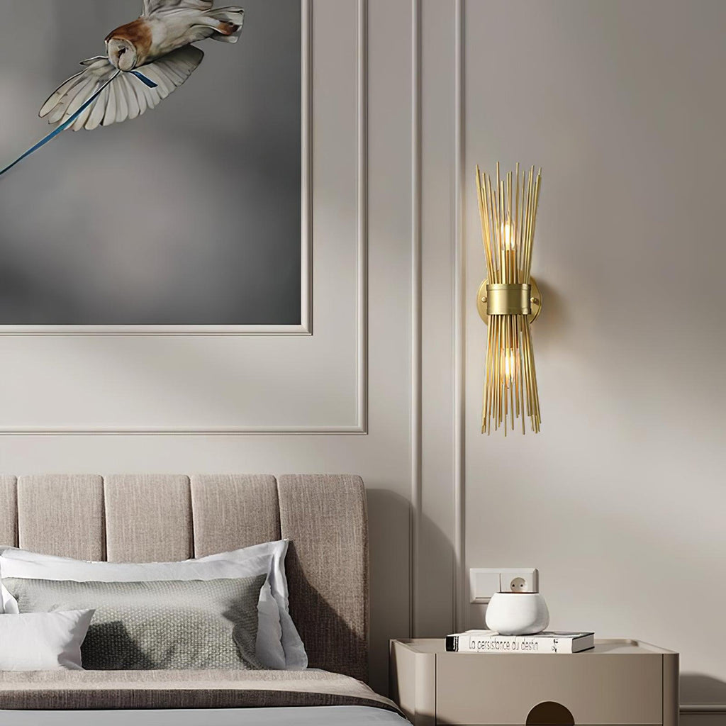Orlena Brass Wall Lamp-Moonnatur