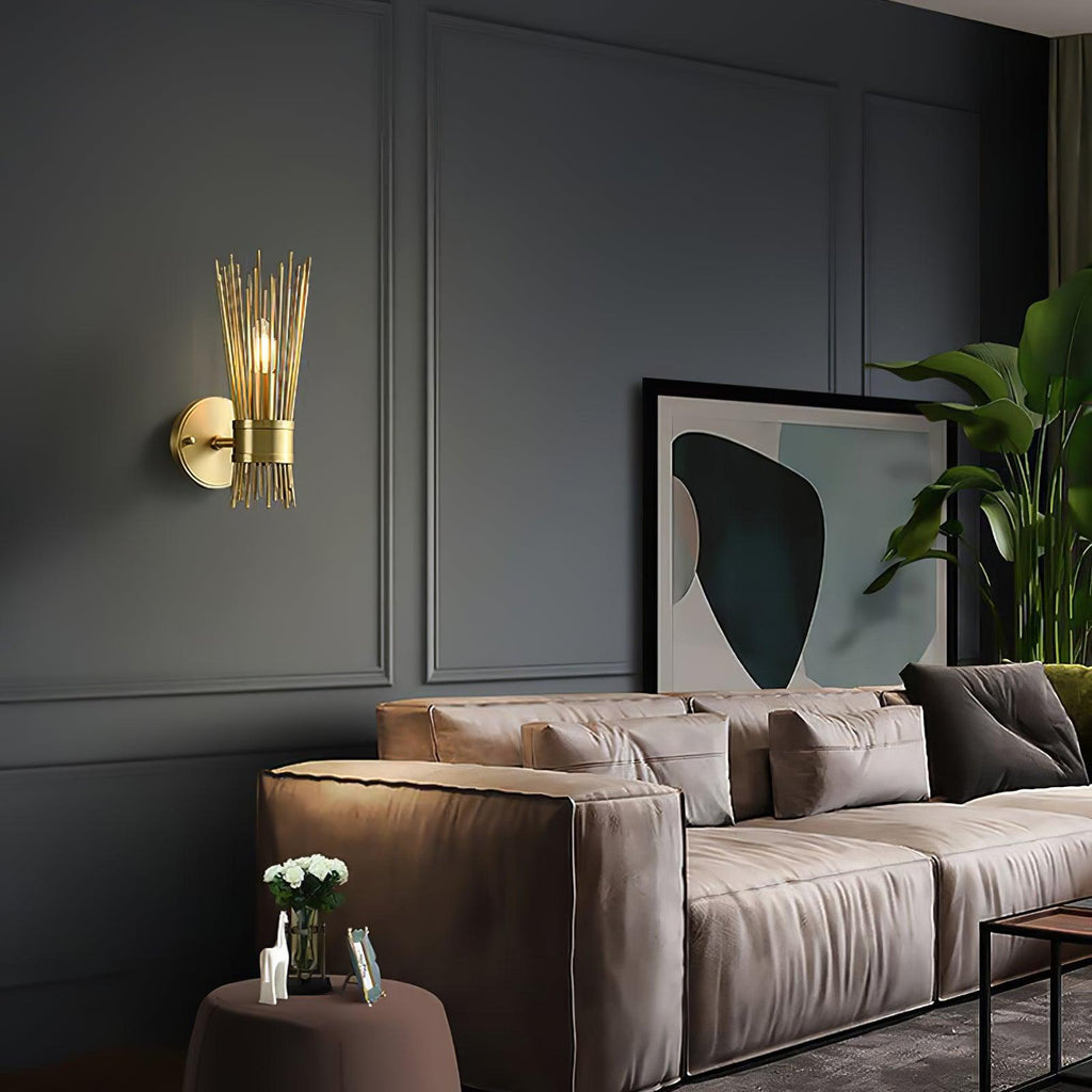 Orlena Brass Wall Lamp-Moonnatur