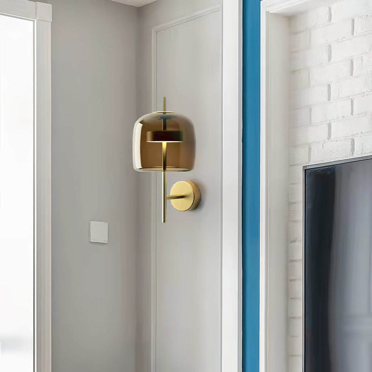 Milrenelle Glass Wall Light-Moonnatur