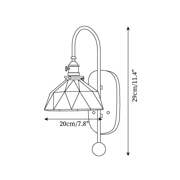 Tildenwood Glass Wall Light-Moonnatur