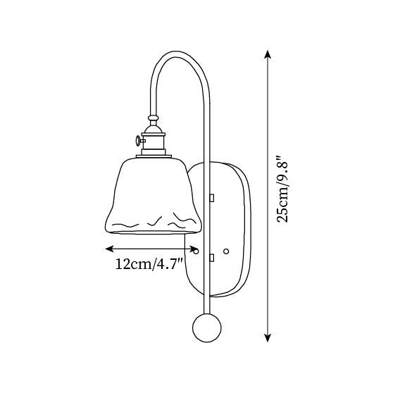 Tildenwood Glass Wall Light-Moonnatur