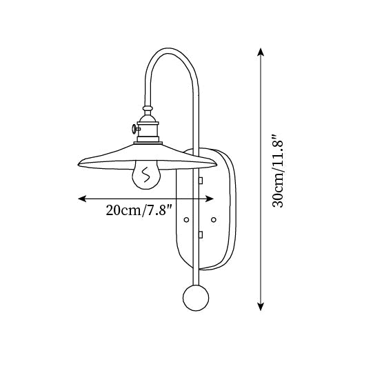 Tildenwood Glass Wall Light-Moonnatur