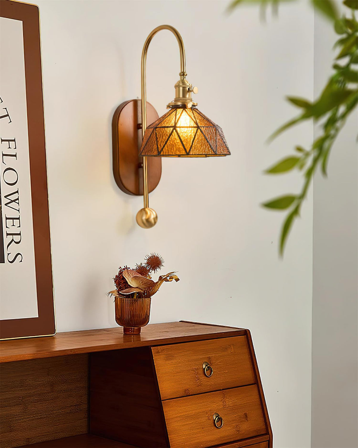Tildenwood Glass Wall Light-Moonnatur