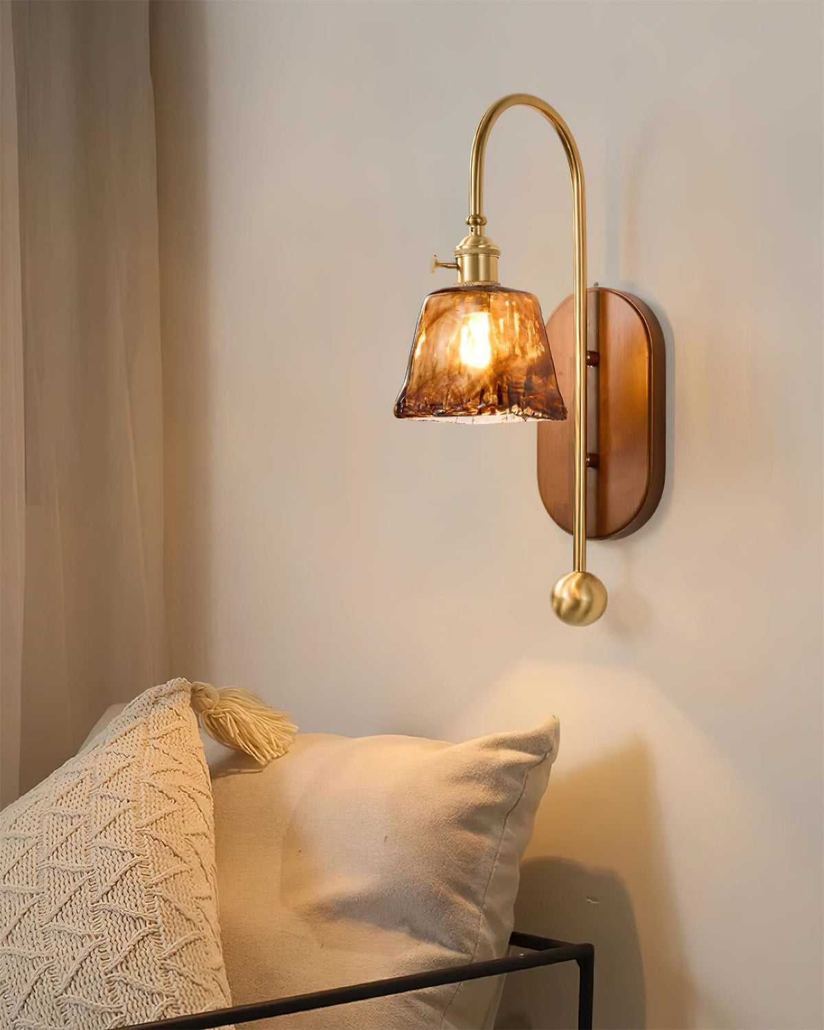 Tildenwood Glass Wall Light-Moonnatur