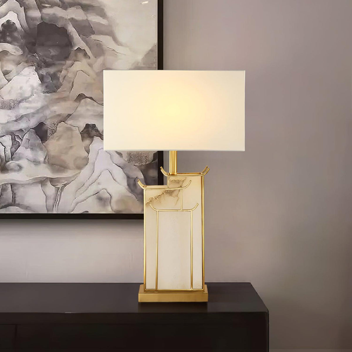 Fenrenora Fabric Table Lamp-Moonnatur