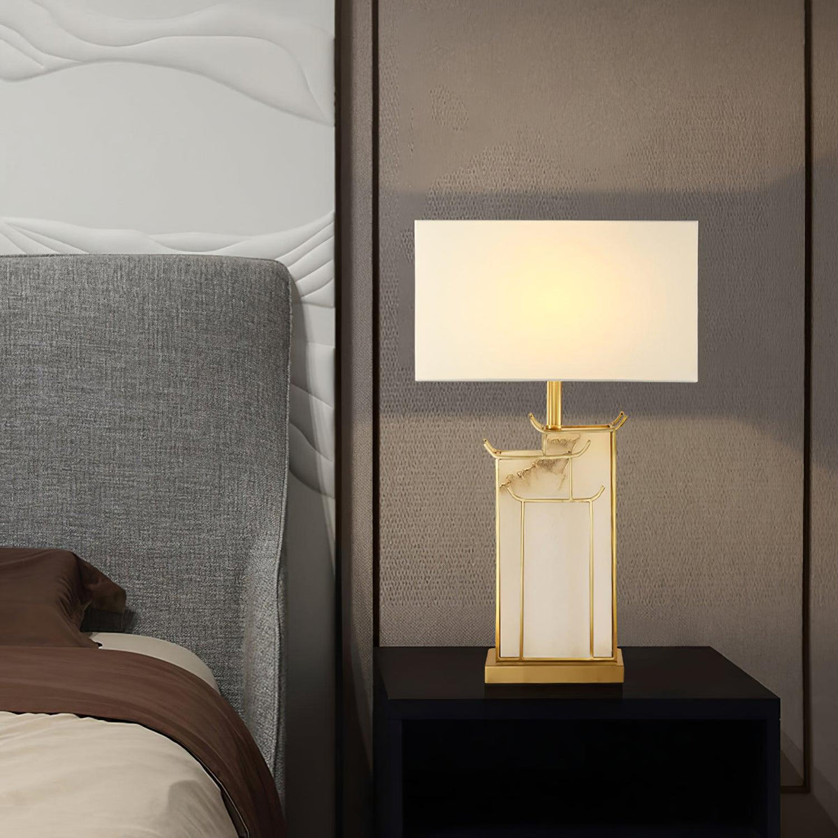 Fenrenora Fabric Table Lamp-Moonnatur