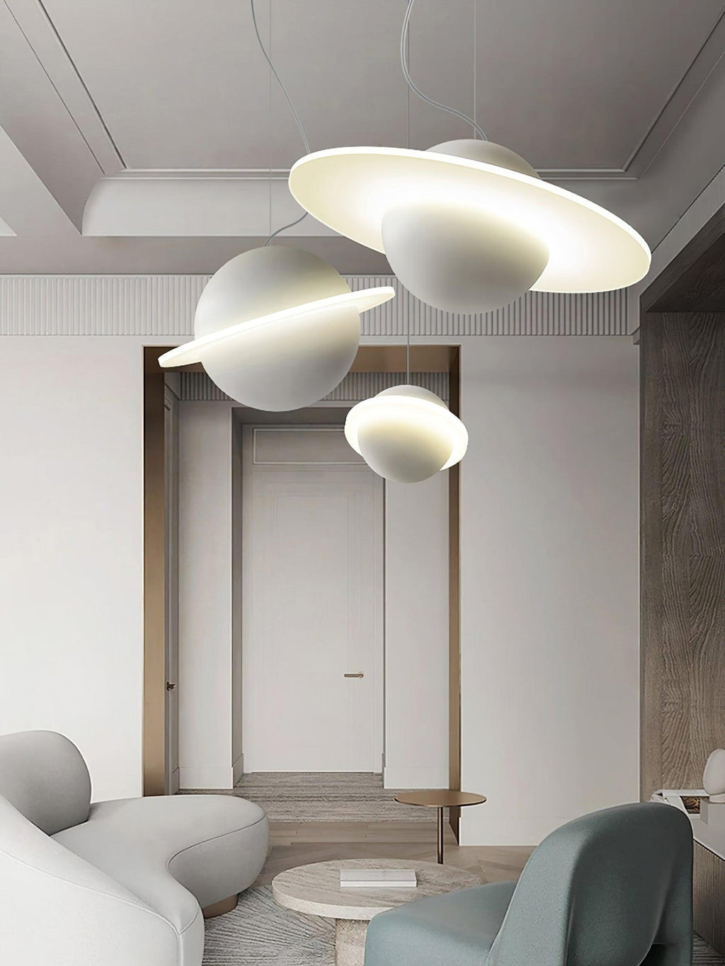 Quenera Iron Pendant Light-Moonnatur