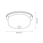 Nethenonna Glass Ceiling Light-Moonnatur