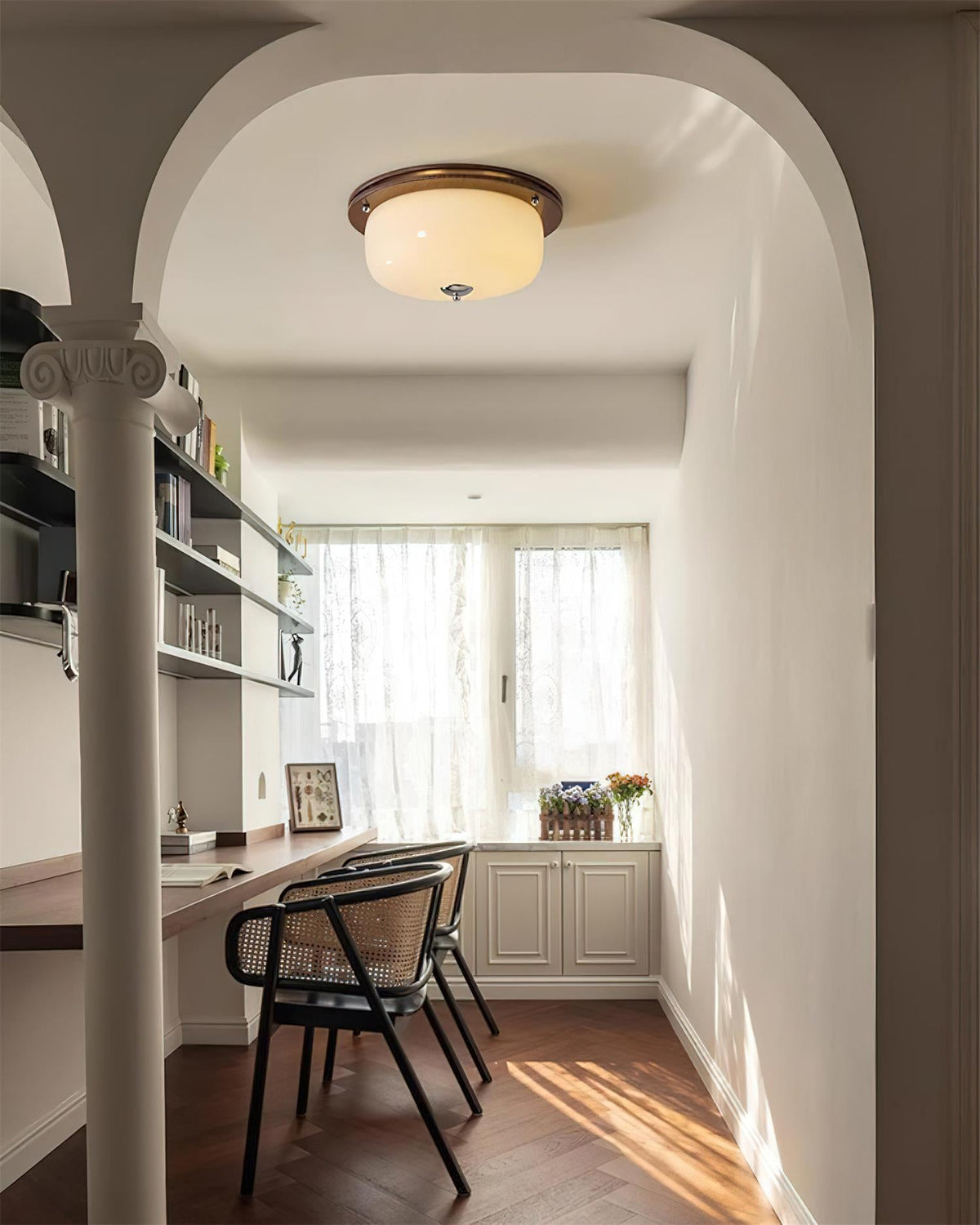 Nethenonna Glass Ceiling Light-Moonnatur