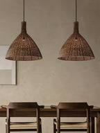 Norrenena Rattan Pendant Light-Moonnatur