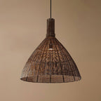 Norrenena Rattan Pendant Light-Moonnatur