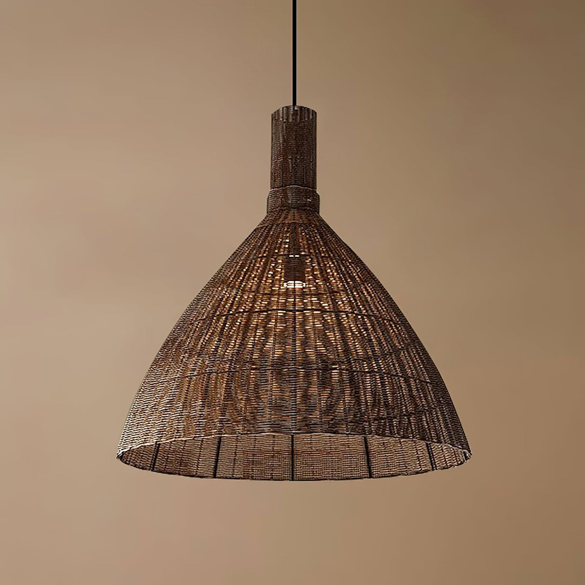 Norrenena Rattan Pendant Light-Moonnatur