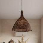 Norrenena Rattan Pendant Light-Moonnatur