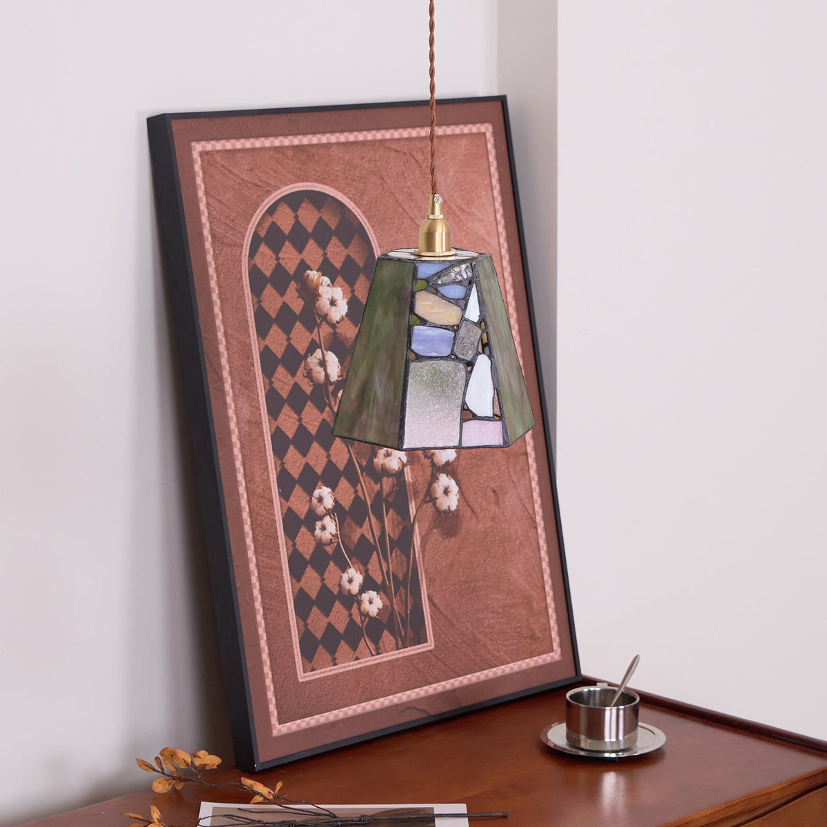 Hathermoss Glass Pendant Light-Moonnatur
