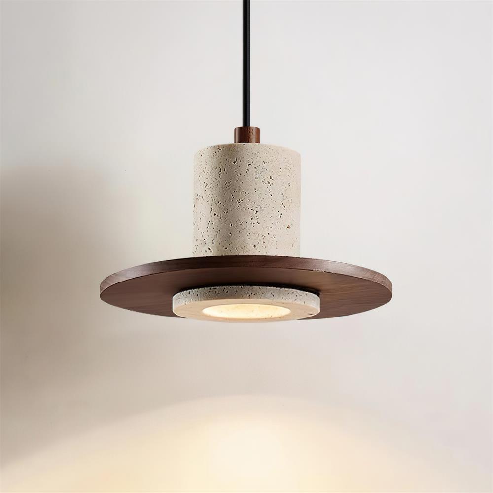 Penrelwynne Travertine Pendant Light-Moonnatur