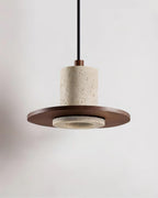 Penrelwynne Travertine Pendant Light-Moonnatur