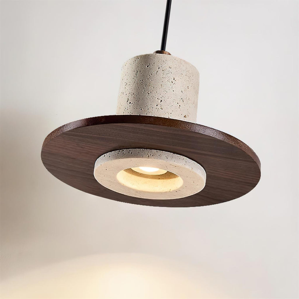 Penrelwynne Travertine Pendant Light-Moonnatur