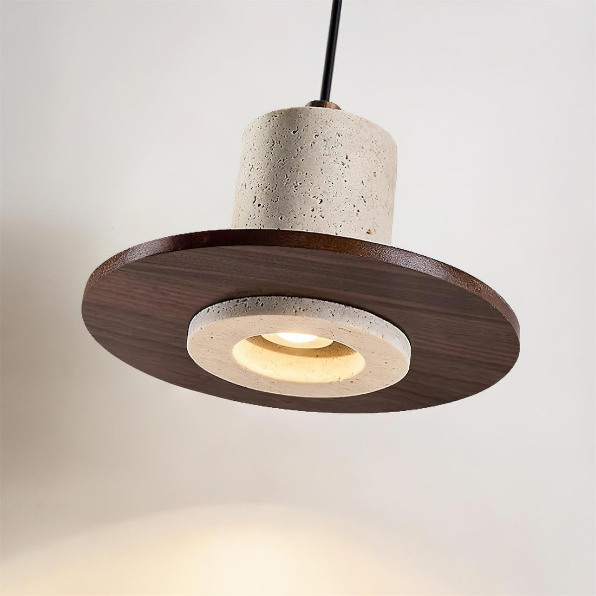Penrelwynne Travertine Pendant Light-Moonnatur