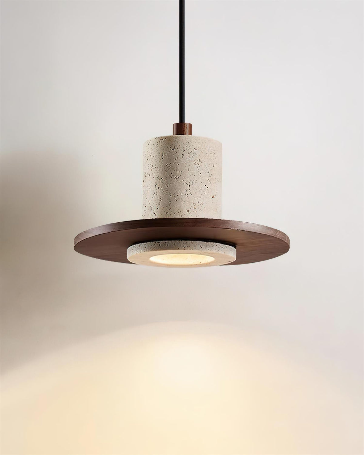 Penrelwynne Travertine Pendant Light-Moonnatur