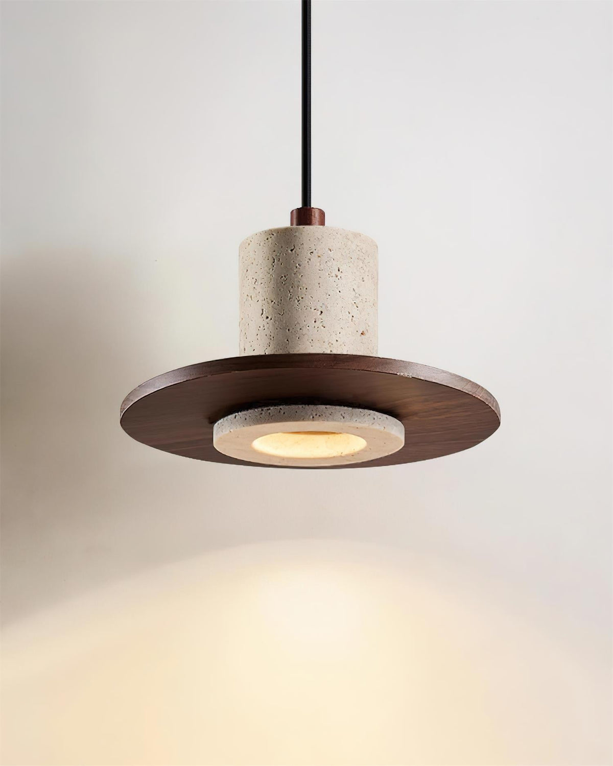 Penrelwynne Travertine Pendant Light-Moonnatur