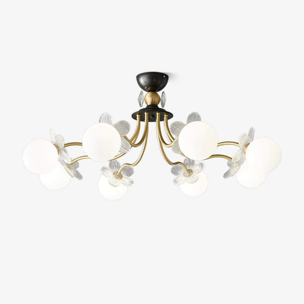 Quenlyn Glass Chandelier-Moonnatur