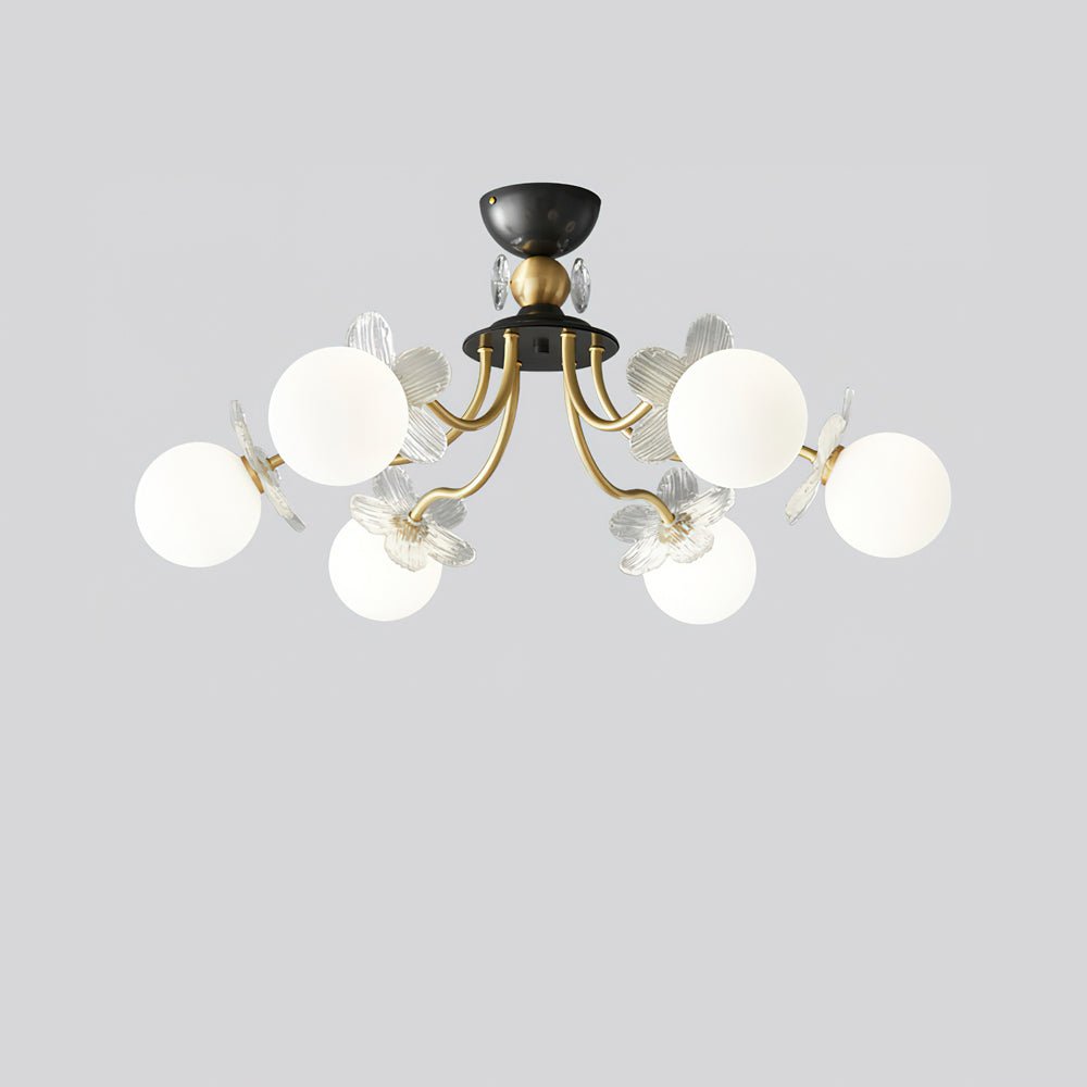 Quenlyn Glass Chandelier-Moonnatur