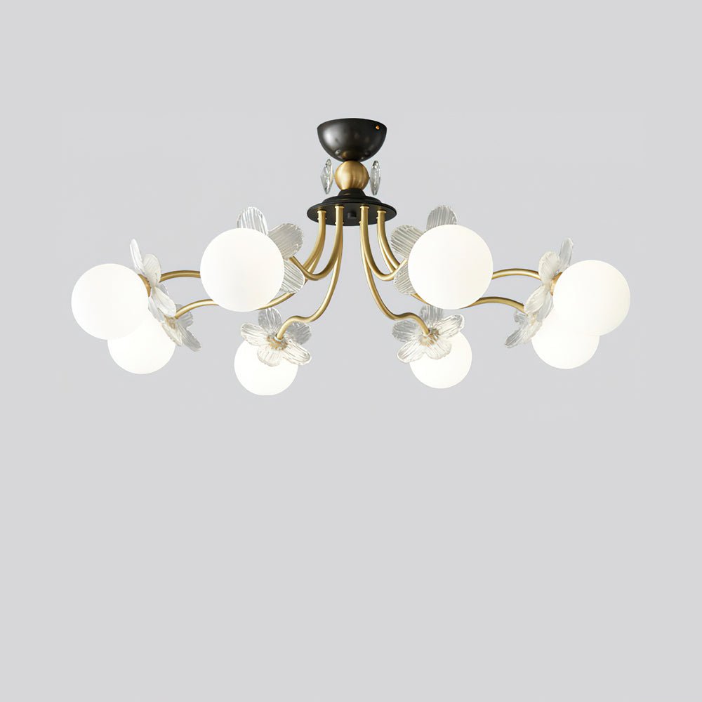Quenlyn Glass Chandelier-Moonnatur